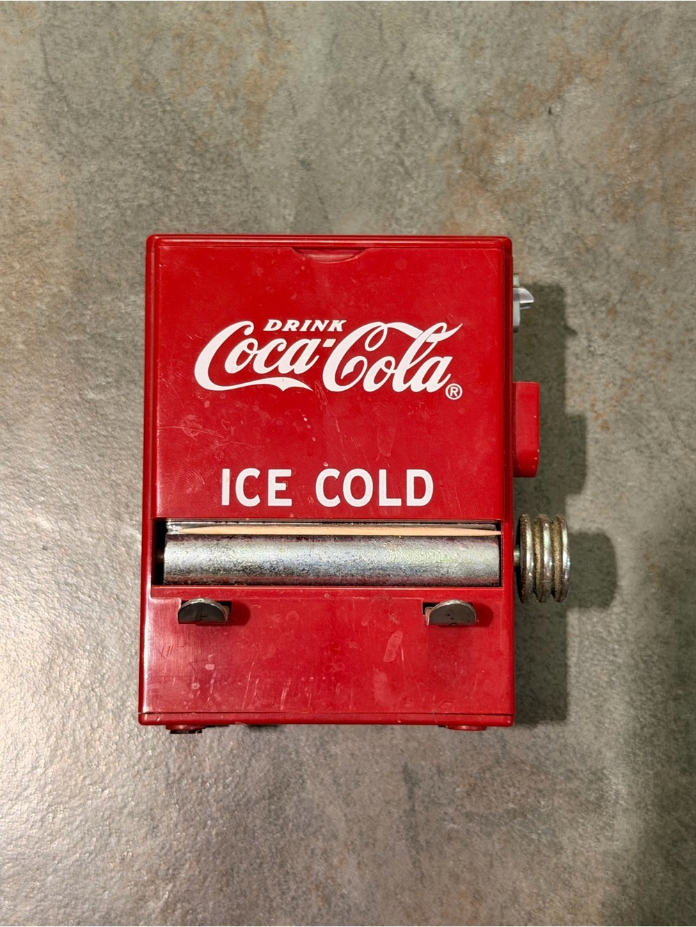 1995 Coca-Cola Red 'Ice Cold' Vintage Tootpick Dispenser